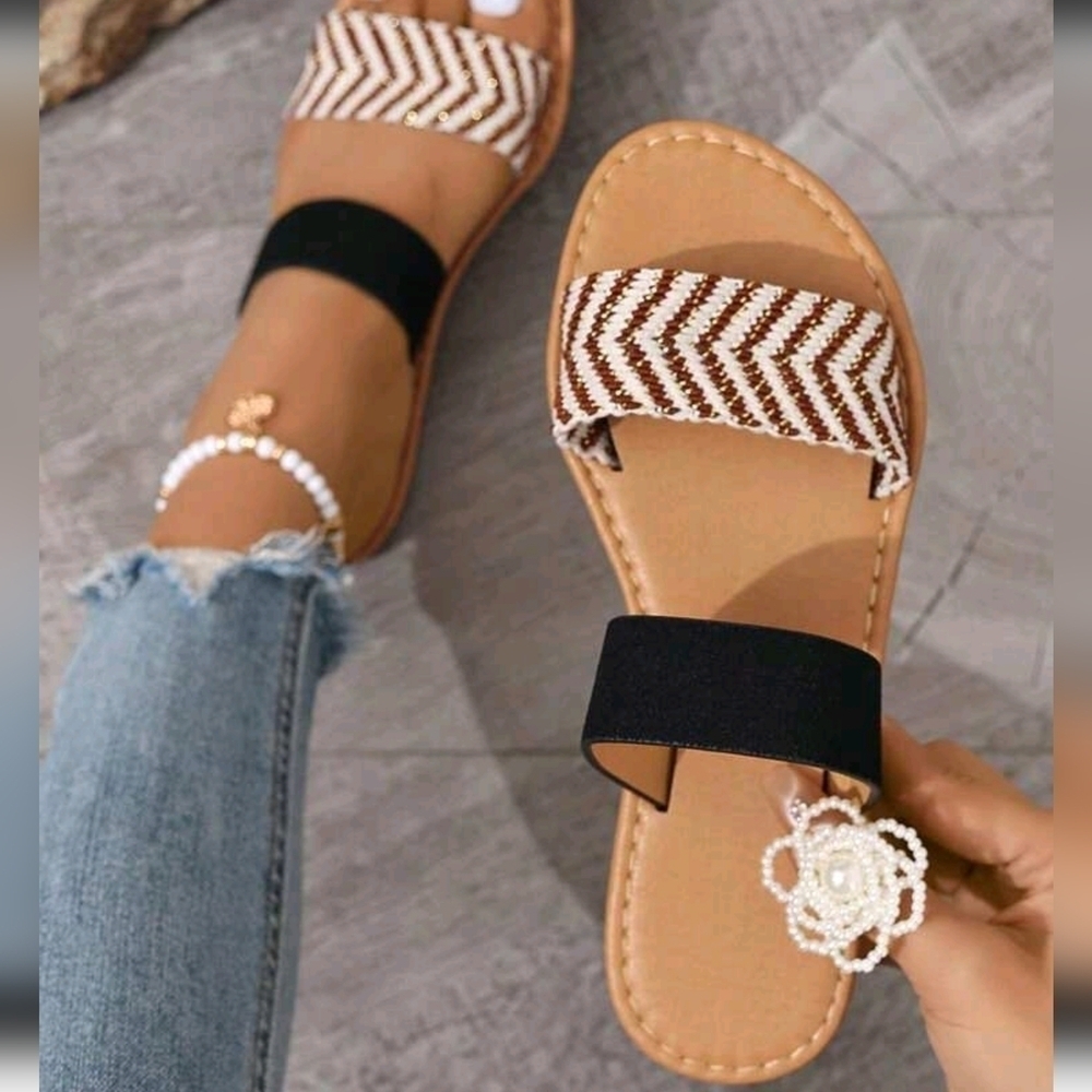 New Spring/Summer High-End H Slippers For Women, Fashionable & Casual Style - Picture 4 of 5